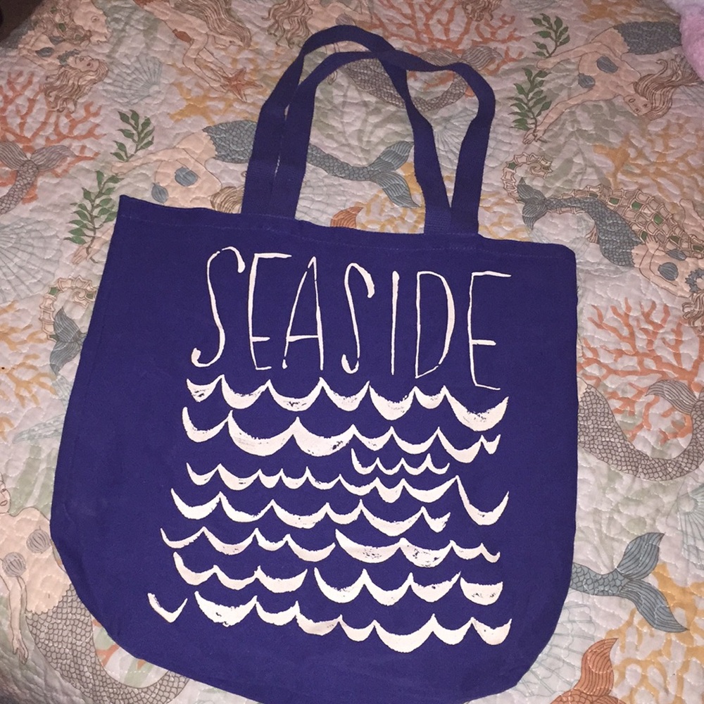 Navy nautical tote